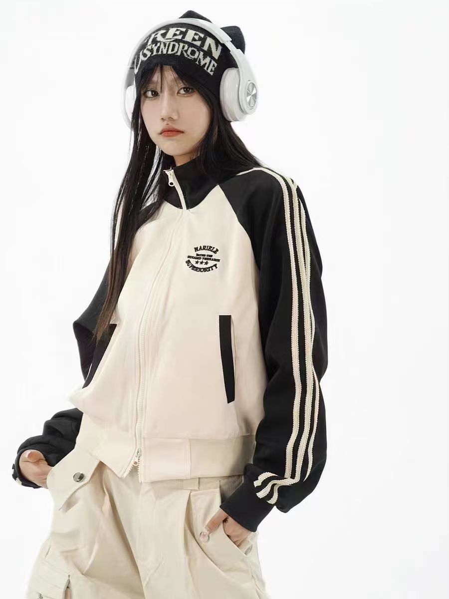 【white/F】épine é frill zip sweat blouson é frill zip sweat blouson white