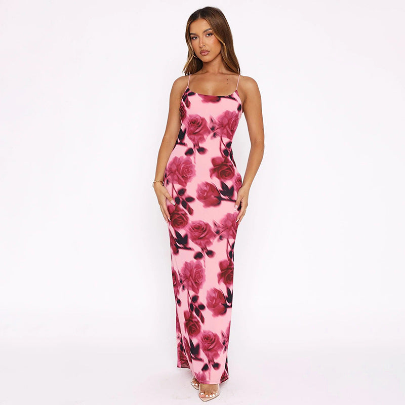 chinese dress ladies Kata Pink Lace Maxi Dress - US 10