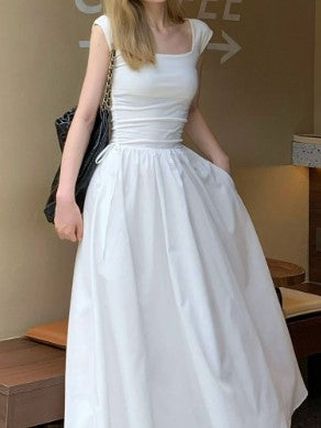 slim fit dress slacks Shop White Fit And Flare Maxi Dress - for Women | OUTZIDR